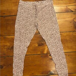 American Eagle Outfitters Leopard Print Pajama Pants - Pink/Cream/Brown